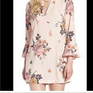 Leith Nordstrom Pink Floral Dress